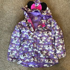 DISNEY Size 7/8 Minnie Mouse raincoat